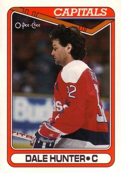 1990-91 O-Pee-Chee #129 Dale Hunter Front