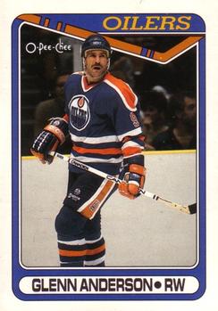 1990-91 O-Pee-Chee #145 Glenn Anderson Front