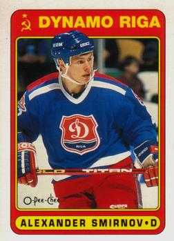 1990-91 O-Pee-Chee #499 Alexander Smirnov Front