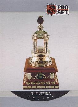 1990-91 Pro Set #391 The Vezina Trophy Front