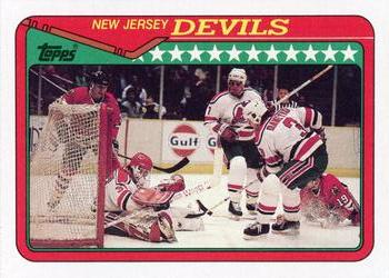 1990-91 Topps #284 New Jersey Devils Front