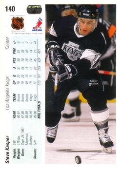 1990-91 Upper Deck #140 Steve Kasper Back