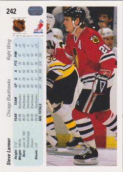 1990-91 Upper Deck #242 Steve Larmer Back