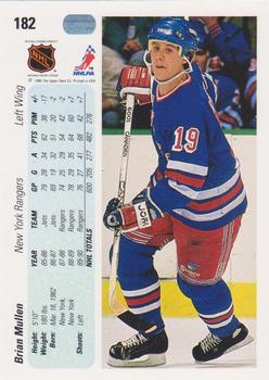 1990-91 Upper Deck #182 Brian Mullen Back