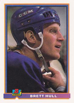 1991-92 Bowman #375 Brett Hull Front