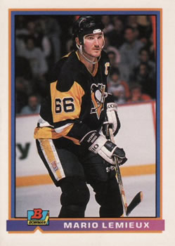 1991-92 Bowman #87 Mario Lemieux Front