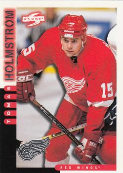1997-98 Score Detroit Red Wings #16 Tomas Holmstrom Front