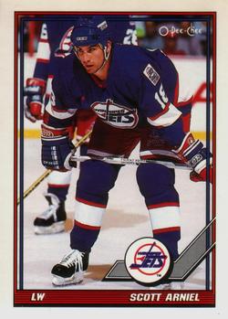 1991-92 O-Pee-Chee #137 Scott Arniel Front