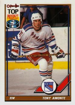 1991-92 O-Pee-Chee #26 Tony Amonte Front