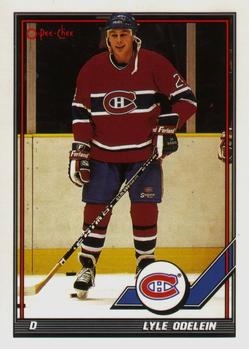 1991-92 O-Pee-Chee #350 Lyle Odelein Front