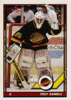 1991-92 O-Pee-Chee #446 Troy Gamble Front