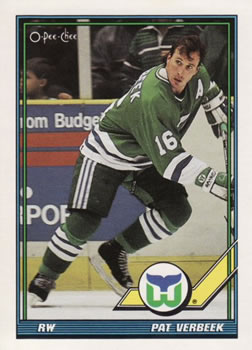 1991-92 O-Pee-Chee #499 Pat Verbeek Front