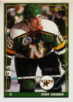 1991-92 O-Pee-Chee #74 Dave Gagner Front
