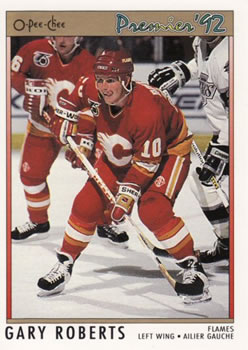 1991-92 O-Pee-Chee Premier #126 Gary Roberts Front