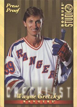 1997-98 Studio - Press Proofs Gold #109 Wayne Gretzky Front