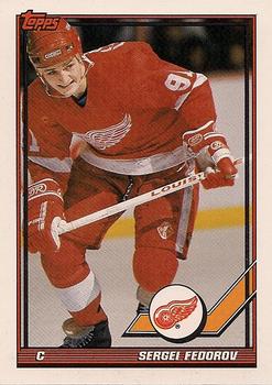 1991-92 Topps #401 Sergei Fedorov Front