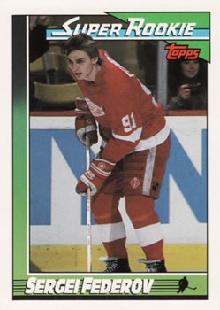 1991-92 Topps #8 Sergei Fedorov Front