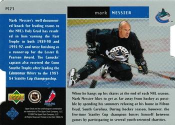 1997-98 Upper Deck Black Diamond - Premium Cut Quadruple Diamond Horizontal #PC23 Mark Messier Back