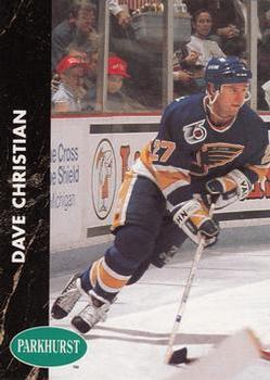 1991-92 Parkhurst #159 Dave Christian Front