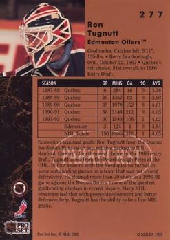 1991-92 Parkhurst #277 Ron Tugnutt Back