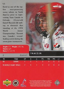 1997-98 Upper Deck Black Diamond - Triple Diamond #55 Daniel Tkaczuk Back