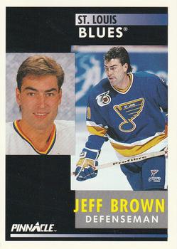 1991-92 Pinnacle #72 Jeff Brown Front