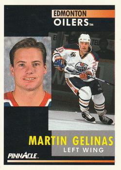 1991-92 Pinnacle #93 Martin Gelinas Front