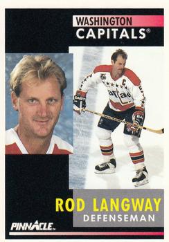 1991-92 Pinnacle #195 Rod Langway Front