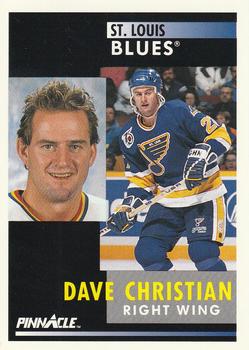 1991-92 Pinnacle #244 Dave Christian Front