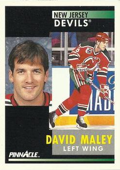 1991-92 Pinnacle #272 David Maley Front
