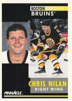 1991-92 Pinnacle #289 Chris Nilan Front