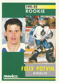 1991-92 Pinnacle #345 Felix Potvin Front