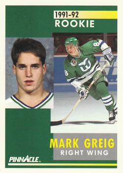 1991-92 Pinnacle #352 Mark Greig Front