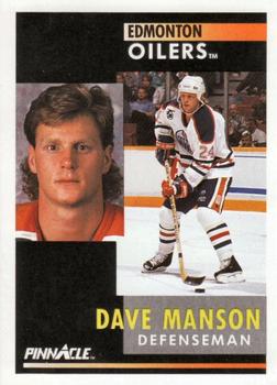 1991-92 Pinnacle #62 Dave Manson Front