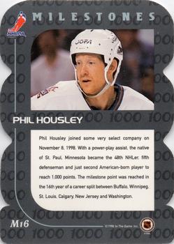 1998-99 Be a Player - All-Star Milestones #M16 Phil Housley Back