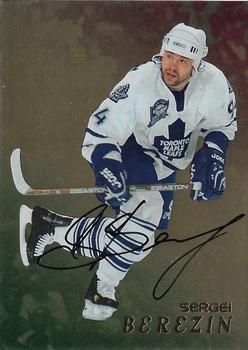 1998-99 Be a Player - Autographs Gold #285 Sergei Berezin Front