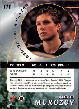 1998-99 Be a Player - Gold #111 Alexei Morozov Back