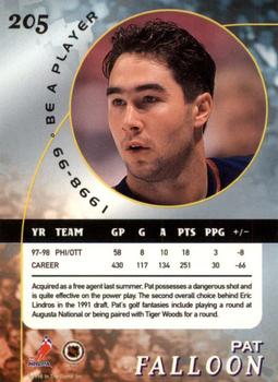 1998-99 Be a Player - Gold #205 Pat Falloon Back