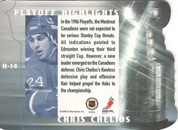 1998-99 Be a Player - Playoff Highlights #H-14 Chris Chelios Back
