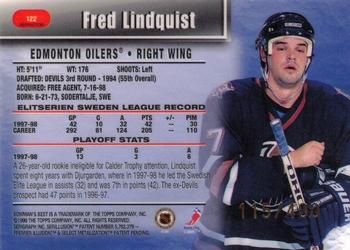 1998-99 Bowman's Best - Refractors #122 Fredrik Lindquist Back