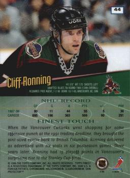 1998-99 Finest - No Protectors #44 Cliff Ronning Back