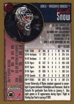 1998-99 O-Pee-Chee Chrome - Refractors #122 Garth Snow Back