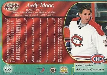 1998-99 Pacific - Ice Blue #255 Andy Moog Back