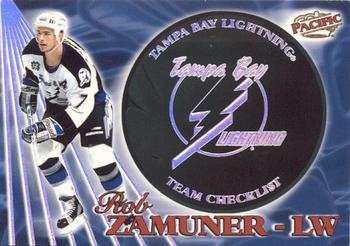 1998-99 Pacific - Team Checklists #24 Rob Zamuner Front