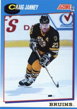 1991-92 Score Canadian Bilingual #473 Craig Janney Front
