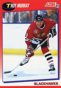 1991-92 Score Canadian Bilingual #53 Troy Murray Front