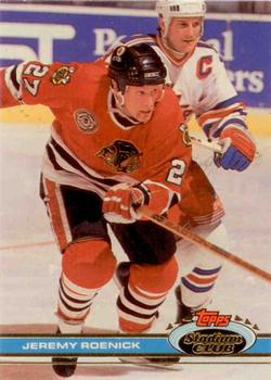 1991-92 Stadium Club #46b Jeremy Roenick Front