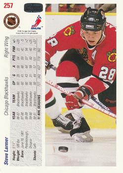 1991-92 Upper Deck #257 Steve Larmer Back