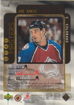 1998-99 SP Authentic - Stat Masters #S08 Joe Sakic Back