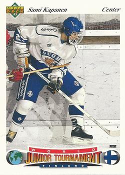 1991-92 Upper Deck Czech World Juniors #37 Sami Kapanen Front